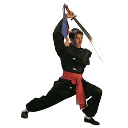 Traditioneller Kung Fu Anzug schwarz