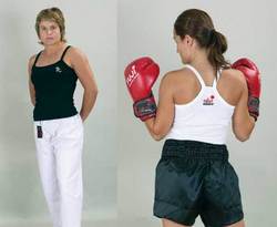 Damen T-Shirt Kickboxing