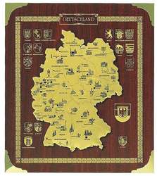 Ätzung Deutschland - Karte