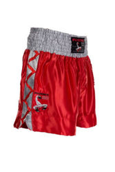 Thaibox Shorts in rot-silber