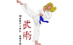 Stickmotiv Frauen Kampfsport / Womens Martial Arts DAC-SP3155