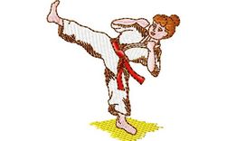 Stickmotiv Karate Mädchen / Karate Girl DAC-SP2558