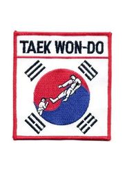 Stickabzeichen Koreanische Flagge