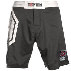 MMA Shorts Octagon in schwarz-weiß
