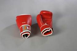 Ju- Sports Leder Boxhandschuhe Competition rot/weiß