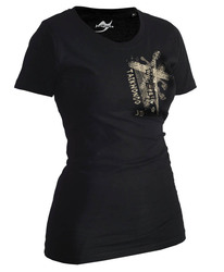 Lady Taekwondo-Shirt Trace schwarz