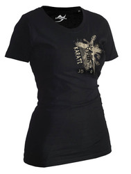 Lady Karate Shirt Trace schwarz