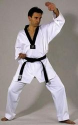 Taekwondo Anzug Performer Stretch schw. Revers