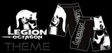 MMA Short Hose Theme Legion Octagon, schwarz/weiß