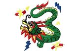 Stickmotiv Drachen und Feuerwerk / Chinese Celebration - EMB-NW927