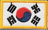 Stickabzeichen Korea flag