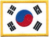 Stickabzeichen Korea-Flagge