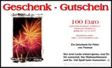 Brief-Geschenkgutschein Karten-Design  Feuerwerk