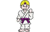 Stickmotiv Martial Arts Kämpfer / Karate Boy - EMB-SP2160