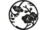 Stickmotiv Pflaumenblüte / Plum Blossom, Crest - EMB-NZ535
