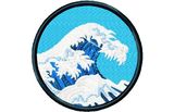 Stickmotiv Japanische Welle von Hokusai / Japanese Wave Design - EMB-FA415