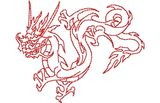 Stickmotiv Asiatischer Drache / Asian Dragon 4 - EMB-NY338