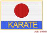 Stickabzeichen Japanische Flagge Karate