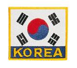 Stickabzeichen Korea-Flagge