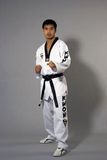 Taekwondo Anzug Starfighter mit schwarzem Revers