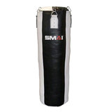 SMAI Leder Boxsack 130 cm gefüllt, schwarz-weiß