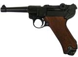 Pistole Luger P08 Parabellum (Deko Waffe) braun