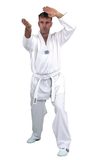Taekwondo-Anzug Hadan-Plus mit weißem Revers
