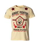 T-Shirt Fightnature Heroic Fighter Gelb