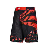 PX MMA Shorts schwarz-rot, Stretch