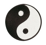 Stickabzeichen Yin und Yang