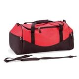 Nylon-Sporttasche schwarz-rot