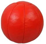 Medizinball Echtleder rot 3 kg 20 cm