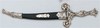 Miniatur-Dolch 60393 briefoeffner alte waffen schwerter europaeische+waffen geschenke miniaturen sammelschwerter minisammelschwerter degen rapiere beruehmte schwerter mittelalter koenigsschwerter königsschwert xwaffen