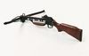 Crossbow rifle with a wooden stock messer+dolche europaeische+waffen armbrustschiessen waffen ninjutsu armbrustpistole armbrustgewehr