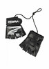 Mini-MMA Handschuhe, Zebra, ca. 9 cm, schwarz accessoires maskottchen geschenk