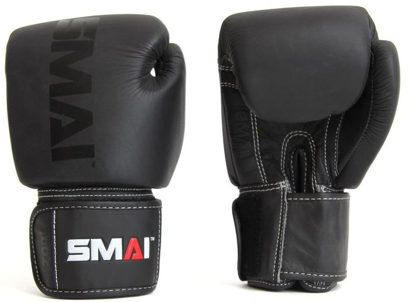 SMAI SMAI Elite P85 Boxhandschuhe, Leder, schwarz | Boxhandschuhe