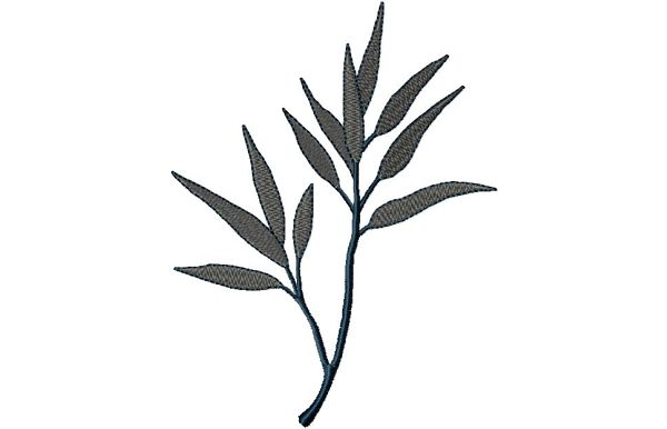 Stickmotiv Asiatischer Blätterzweig / Bambus / Asian Tree Brunch - EMB-56003