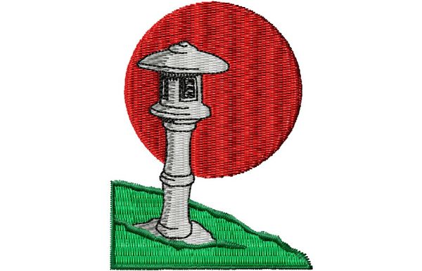 Stickmotiv Sockellaterne / Pedestal Lantern - EMB-FL595