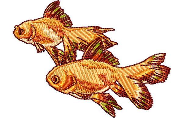 Stickmotiv Fische / Japanische Orandas EMB-FL582