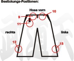 Position textile embroidery pants bestickungsservice stickservice individuelle bestickung embroidery option zusatzoption stickdesign design anzuege namensbestickung textbestickung textilbestickung position hosen hose freizeit namen