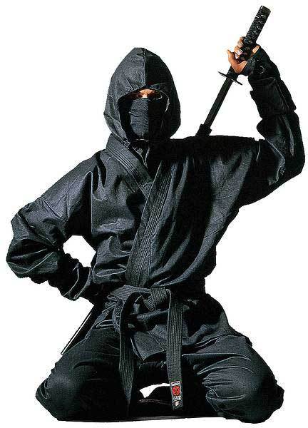 Kung Fu Ninja-Anzug 160-200cm NEU Ninja TOP Nin-Jutsu 