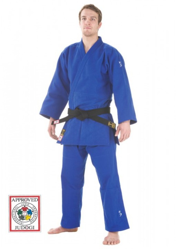 IJF-Judogi Hiku Shiai 2 Slim Fit, blau
