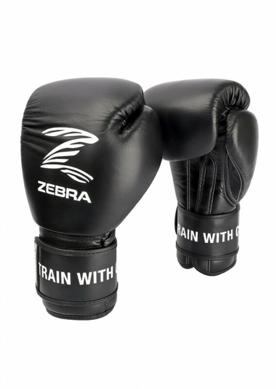 Boxhandschuhe, Zebra Pro Velcro, Leder