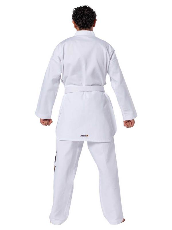 Kwon ® Starfighter Taekwondoanzug kleinem Schriftzug Dobok Taekwondo Anzug weiss 