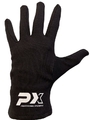  PX Box-Innenhandschuhe mit Fingern, schwarz S-M