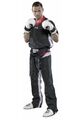  Kickboxuniform TopTen PQ-Mesh, schwarz/weiß 190