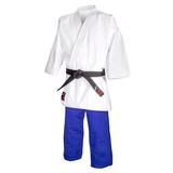 Fujimae Traditioneller Jiu-Jitsu Anzug, Weiß-Blau