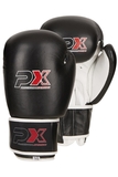 PHOENIX PX Boxhandschuhe schwarz-weiß, Leder