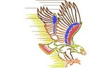 Stickmotiv Fliegender Adler / Flying Eagle DAC-WL0974