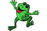 Budoten  Stickmotiv Frosch / Frog DAC-CH0060